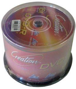 CREATION DVD-R 16X 4.7GB CAKEBOX 50 CREATION DVD-R 16X 4.7GB CAKEBOX 50