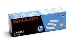  TONER FAX SHARP UX-93CR 3 REFILL ROLL