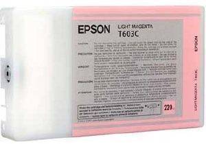 ORIGINAL EPSON INK CARTIDGE LIGHT MAGENTA 220ML OEM: T603C00 ORIGINAL EPSON INK CARTIDGE LIGHT MAGENTA 220ML OEM: T603C00
