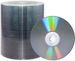 PLATINUM DVD-R 4.7GB 16X SHINY SILVER BULK 100PCS