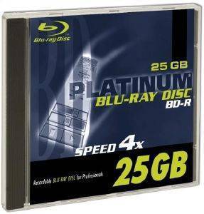 PLATINUM BLU RAY BD-R 4X 25 GB JEWEL CASE