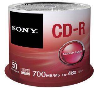 SONY CD-R 700MB / 80MIN 48X CAKEBOX 50PCS SONY CD-R 700MB / 80MIN 48X CAKEBOX 50PCS