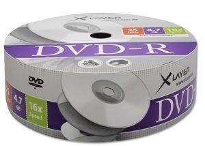 XLAYER DVD-R 4.7GB 16X SHRINK PACK 25PCS XLAYER DVD-R 4.7GB 16X SHRINK PACK 25PCS