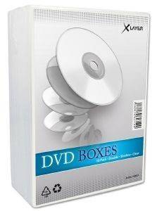 XLAYER DVD BOX DOUBLE SLIM CASE CLEAR 10 PACK XLAYER DVD BOX DOUBLE SLIM CASE CLEAR 10 PACK