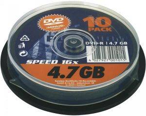 PLATINUM DVD-R 4.7GB 16X CAKEBOX 10PCS
