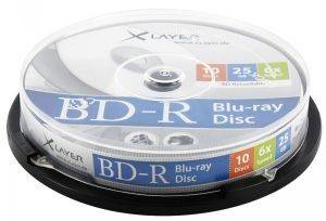 XLAYER BLU-RAY BD-R 6X 25GB CAKEBOX 10PCS XLAYER BLU-RAY BD-R 6X 25GB CAKEBOX 10PCS