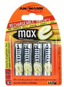  ANSMANN RECHARGEABLE NIMH AA 2100MAH MAX-E 4 . HR6