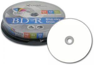 XLAYER BLU-RAY BD-R 6X 25GB INKJET PRINTABLE CAKEBOX 10PCS XLAYER BLU-RAY BD-R 6X 25GB INKJET PRINTABLE CAKEBOX 10PCS