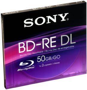 SONY BLU-RAY DISC 50GB BD-RE 2X JEWELCASE SINGLEPACK 1PCS