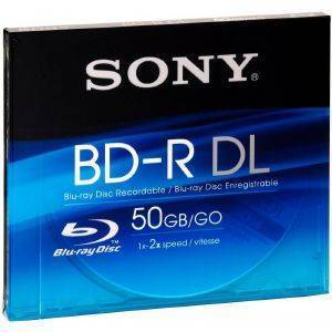 SONY BLU-RAY DISC 50GB BD-R 4X JEWELCASE SINGLEPACK 1PCS