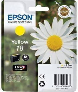 ΓΝΗΣΙΟ ΜΕΛΑΝΙ EPSON 18 YELLOW ME OEM:C13T18044010 ΓΝΗΣΙΟ ΜΕΛΑΝΙ EPSON 18 YELLOW ME OEM:C13T18044010