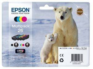 ΓΝΗΣΙΟ ΜΕΛΑΝΙ EPSON 26 MULTIPACK ME OEM:C13T26164010 ΓΝΗΣΙΟ ΜΕΛΑΝΙ EPSON 26 MULTIPACK ME OEM:C13T26164010