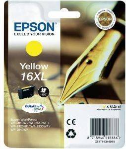 ΓΝΗΣΙΟ ΜΕΛΑΝΙ EPSON 16 XL YELLOW ΜΕ OEM:C13T16344010 ΓΝΗΣΙΟ ΜΕΛΑΝΙ EPSON 16 XL YELLOW ΜΕ OEM:C13T16344010