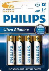  PHILIPS ULTRA ALKALINE AA 4 TEM LR6