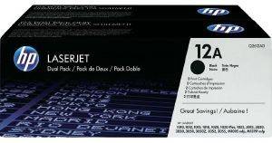  HEWLETT PACKARD TONER DUAL PACK  OEM:Q2612AD