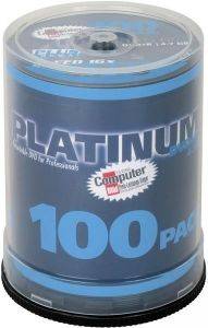 PLATINUM DVD+R 4.7GB 16X CAKEBOX 100PCS PLATINUM DVD+R 4.7GB 16X CAKEBOX 100PCS