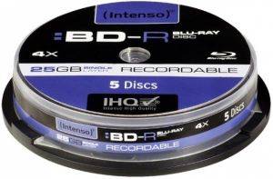 INTENSO 5001111 BD-R INTENSO (BLU-RAY) 25GB X4 5001111 5PCS