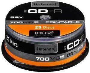 INTENSO 1801124 CD-R INTENSO 700MB PRINTABLE 1801124 25PCS INTENSO 1801124 CD-R INTENSO 700MB PRINTABLE 1801124 25PCS