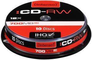 INTENSO CD-RW INTENSO 700MB CB 2801122 10PCS INTENSO CD-RW INTENSO 700MB CB 2801122 10PCS
