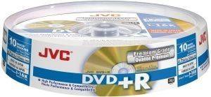 JVC DVD+R 16X 4,7GB GOLD MATT CAKEBOX 10PCS JAPAN MADE BY TAIYO YUDEN JVC DVD+R 16X 4,7GB GOLD MATT CAKEBOX 10PCS JAPAN MADE BY TAIYO YUDEN