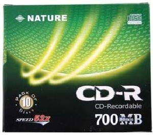 NATURE CD-R 80 MIN. 700 MB 52X SLIMCASE 10PCS NATURE CD-R 80 MIN. 700 MB 52X SLIMCASE 10PCS
