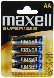  MAXELL SUPER ALKALINE AA 4 . LR6
