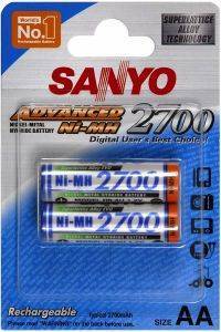  SANYO RECHARGEABLE HR-3U-2BP AA