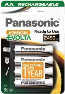  PANASONIC RECHARGEABLE ACCU POWER 2450MAH AA 4  HR6