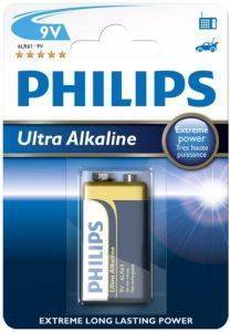  PHILIPS 6LR61E1B/10 ULTRA ALAKLINE 9V 1