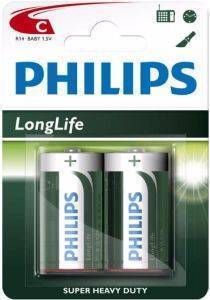  PHILIPS R14L2B/10 LONGLIFE SIZE C 2 