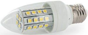 ��������� WHITENERGY LED C35 36SMD 5050 E27 5W WHITE COLD
