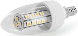  WHITENERGY LED C35 27SMD 5050 E14 3.5W WHITE WARM