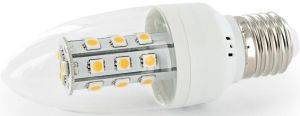  WHITENERGY LED C35 21SMD 5050 E27 3W WHITE COLD