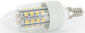  WHITENERGY LED C35 36SMD 5050 E14 5W WHITE WARM