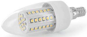  WHITENERGY LED C35 60SMD E14 3W WHITE COLD