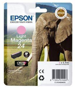 ΓΝΗΣΙΟ ΜΕΛΑΝΙ EPSON 24 LIGHT MAGENTA ΜΕ OEM:C13T24264010 ΓΝΗΣΙΟ ΜΕΛΑΝΙ EPSON 24 LIGHT MAGENTA ΜΕ OEM:C13T24264010