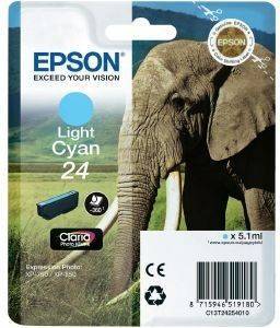 ΓΝΗΣΙΟ ΜΕΛΑΝΙ EPSON 24 LIGHT CYAN ΜΕ OEM:C13T24254010 ΓΝΗΣΙΟ ΜΕΛΑΝΙ EPSON 24 LIGHT CYAN ΜΕ OEM:C13T24254010