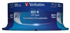 VERBATIM BD-R SL LTH 25GB 6X 25PCS SPINDLE 43772