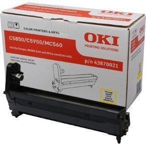  OKI DRUM C5850/5950/MC560N/ 560DN YELLOW OEM: 43870021