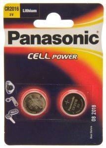  PANASONIC LITHIUM BUTTON CELLS CR2016 2 PACK