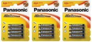  PANASONIC ALKALINE POWER AAA 12 .