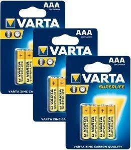 VARTA ΜΠΑTΑΡΙΑ VARTA SUPERLIFE 2003 3A 12ΤΕΜ