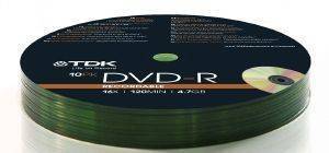 TDK DVD-R  4.7GB X16 10 PACK SPIN T78650