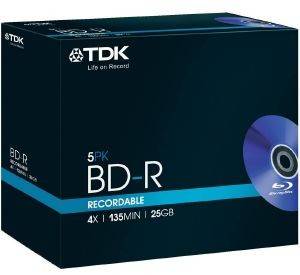 TDK BD-R TDK 25GB X4 5 PACK BOX T78008 TDK BD-R TDK 25GB X4 5 PACK BOX T78008