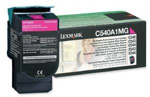  LEXMARK TONER. C540A1MG C540/C543/X543/C544/X544 MAGENTA OEM: C540A1MG