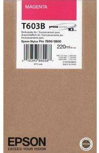 ΓΝΗΣΙΟ ΜΕΛΑΝΙ EPSON MAGENTA 220ML ME OEM: T603B00 ΓΝΗΣΙΟ ΜΕΛΑΝΙ EPSON MAGENTA 220ML ME OEM: T603B00