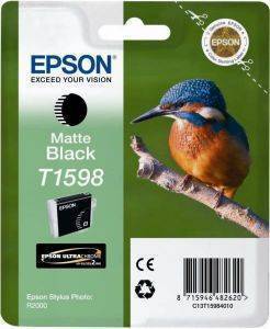 ΓΝΗΣΙΟ ΜΕΛΑΝΙ EPSON T1598 MATTE BLACK C13T15984010 ΓΝΗΣΙΟ ΜΕΛΑΝΙ EPSON T1598 MATTE BLACK C13T15984010