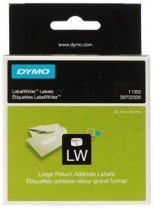 DYMO  LARGE RETURN ADDRESS 54MM X 25MM WHITE 500 11352 S0722520