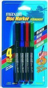 MAXELL 4 COLOURS DISK MARKERS CD-P4 MAXELL 4 COLOURS DISK MARKERS CD-P4