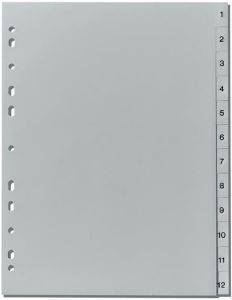 ΔΙΑΧΩΡΙΣΤΙΚΟ HERLITZ ΑΡΙΘΜΗΤΙΚΟ 23X29,7CM 1-12 ΓΚΡΙ ΔΙΑΧΩΡΙΣΤΙΚΟ HERLITZ ΑΡΙΘΜΗΤΙΚΟ 23X29,7CM 1-12 ΓΚΡΙ